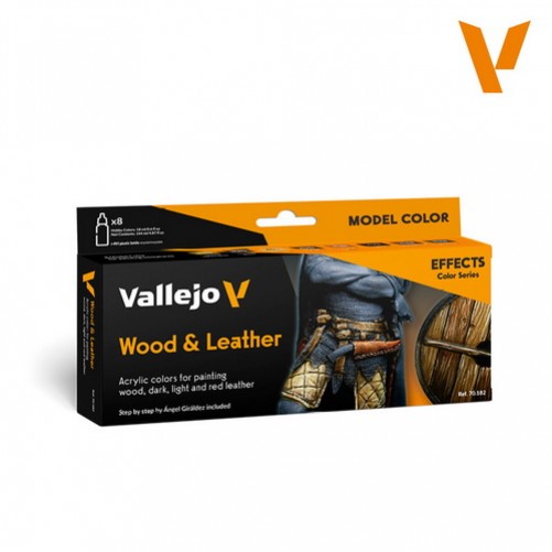 Model Color - Wood & Leather Colors 8 colors set 18 ml (70182)